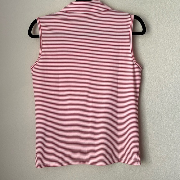 Tory Burch red Sleeveless Fitted Polo Tank - Picture 6 of 6